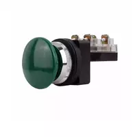 Mushroom head switch, press without lock, 30 mm, green