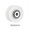 Nylon Gate Wheels Perpendicular 75 MM. Centre 12 MM.