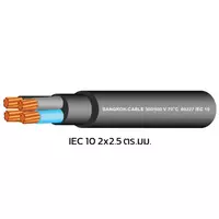 สายไฟ IEC 10 2x2.5 ตร.มม. สีดำ BCC