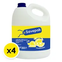 เซพแพ็ค น้ำยาล้างจาน เลมอน 3.6 กก. x 4