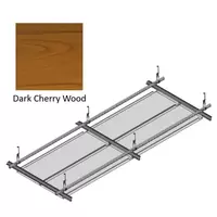 Hook On Galvanized Steel Ceiling R-H200 Metalworks Dark Cherry Wood