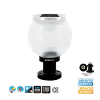 ไฟหัวเสาโซล่าเซลล์ HI-TEK HFSPR0200P 3 วัตต์ DAYLIGHT/WARM WHITE