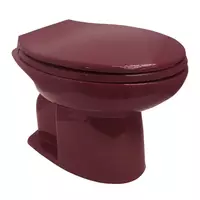 โถส้วมนั่งราบ CORAL 7340 สีแดง