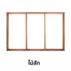 Teak Wood Window 3 Frame 50 x 50 x 50 x 100 cm