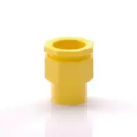 ข้อต่อเข้ากล่อง PVC ร้อยสายไฟ สีเหลือง 1/2 นิ้ว ตราช้างเอ็นพีไอ