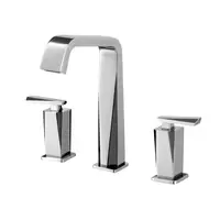 8-inch center-mount washbasin mixer faucet COTTO CT2120C31ST#BN with pop-up washbasin drain, Gracia model