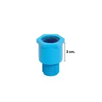 ข้อต่อ ผ.ม. (เกลียวนอก-ใน) 3 ซม.-หนา ฟ้า PVC 4 หุน (1/2 นิ้ว) SCG