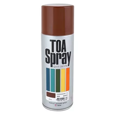 สีสเปรย์ TOA #033 BROWN 400 ซีซี-1