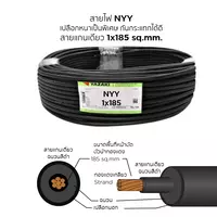 สายไฟ NYY 1x185 ตร.มม. YAZAKI
