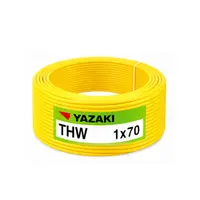 สายไฟ THW 70 ตร.มม. สีเหลือง YAZAKI
