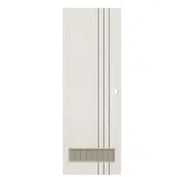 ประตูห้องน้ำ UPVC เจาะลูกบิด KING L3 เกล็ด 70x200 ซม. สีซิลวา ไลท์