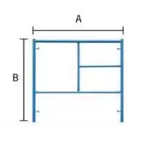 นั่งร้านเหล็ก ขาตั้ง Adjusted Frame