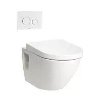 สุขภัณฑ์แขวนผนัง TOTO CWT762 3/4.5 ลิตร พร้อมฝารองนั่ง Soft Close รุ่น TC384CVK