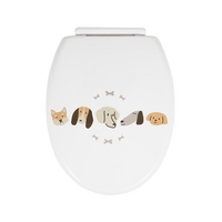 PLASTIC TOILET SEAT L-20205 Face Dog