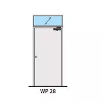 ประตูเหล็ก ทนไฟ LYNN WP28-FP (สีขาว PE-901351)