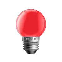 หลอดไฟ LED E27 3W สีแดง ทรงปิงปอง HI-TEK