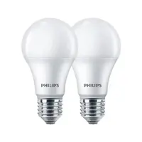Philips Essential E27 13W Warm White LED Bulbs (Pack of 2)
