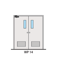 ประตูเหล็ก LYNN WP14-MT (สีขาว PE-901351)