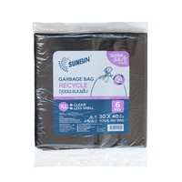ถุงขยะหนาดำ SUNBIN 30"x40" 6ใบ