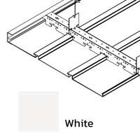 ฝ้าเหล็กกัลวาไนซ์ ตัวเอฟ F-Plank Metalworks สี White