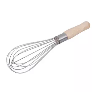 S/S EGG WHISK Wooden Handle 30 Cm.-1