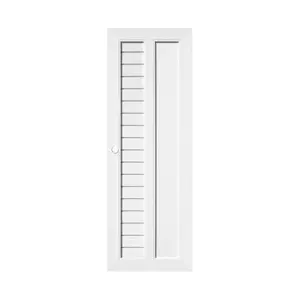 ประตูห้องน้ำ UPVC เจาะลูกบิด ECO-DOOR TW-2L 70x200 ซม. สีขาว-1