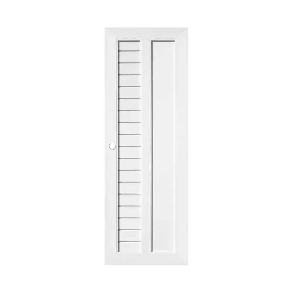 ประตูห้องน้ำ UPVC เจาะลูกบิด ECO-DOOR TW-2L 70x200 ซม. สีขาว-1
