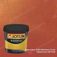 สีทาภายใน Jotun Majestic Design Prestige สี 3185 Elderberry Crush + Gold