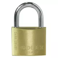 กุญแจสปริง SOLEX SL99 40 มม. สีทองเหลือง