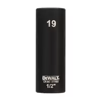 ลูกบ๊อกซ์ 1/2นิ้ว 19มม. DEWALT แบบยาว