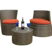 2-SEAT PATIO LV011-2 VASE-2 SET BR