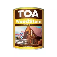 TOA 8 สีย้อมไม้ TOA WOODSTAIN สีไม้สักอ่อน ชนิดเงา 1แกลลอน