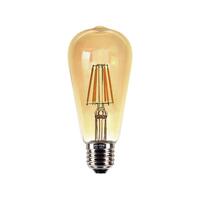 หลอดไฟ LED E27 4W วอร์มไวท์ ST64 HI-TEK FILAMENT
