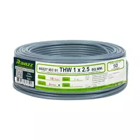 สายไฟ THW IEC01 RANZZ 1x2.5 ตร.มม. 50 ม. สีเทา