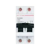 เบรกเกอร์ 63 แอมป์ MCB SAFE T CUT 2 Pole 10KA รุ่น EU