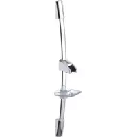 Adjustable curved shower rail with soap holder. Shower head and hose not included. American Standard F40014-CHADY