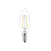 หลอดไฟ LED E14 2W วอร์มไวท์ หลอดจำปา PHILIPS B35 CLASSIC