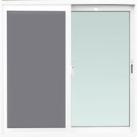 UPVC 100X110CM S-S SLIDE WINDOW AZLE WH