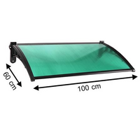 กันสาดโพลีคาร์บอเนต ผิวใส SUNSHIELD 60X100 ซม. สีเ...