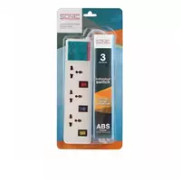 3-socket power strip x 3 meters 10A, model XD33