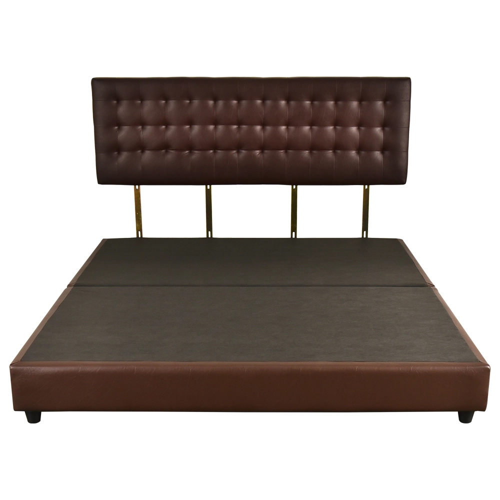 BEDFRAMES MUNICH 6FT D-BROWN ME LIVING-1
