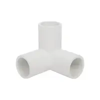 White PVC three-way connector, 3/4 inch, THAI PIPE