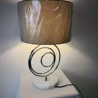 TABLE LAMP CS MT1541 CAR FB/MT GY/CR