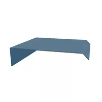 ครอบข้างเมทัลชีท ทำโค้งได้ G610 AZ150 สี Ocean Blue บลูสโคปคัลเลอร์บอนด์