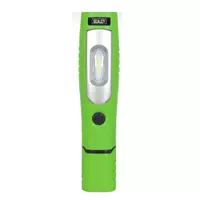 ไฟฉายชาร์จไฟ LED 3 วัตต์ หมุนได้ 360 องศา สีเขียว LED3602G