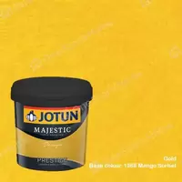 สีทาภายใน Jotun Majestic Design Prestige สี Gold + 1368 Mango Sorbet