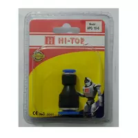 HI-TOP APG10-6 2-way reducing coupling, 10-6 mm, black.