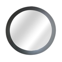 PLASSTIC MIRROR ROUND PENNY 50x50CM.GREY