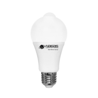 NAGAS MOTION SENSOR E27 12W Warm White LED Bulb, Pear Shape