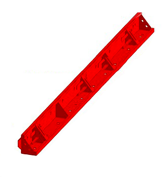 Double Face Type Road Formwork w/ skirt w/ wedge lock -1